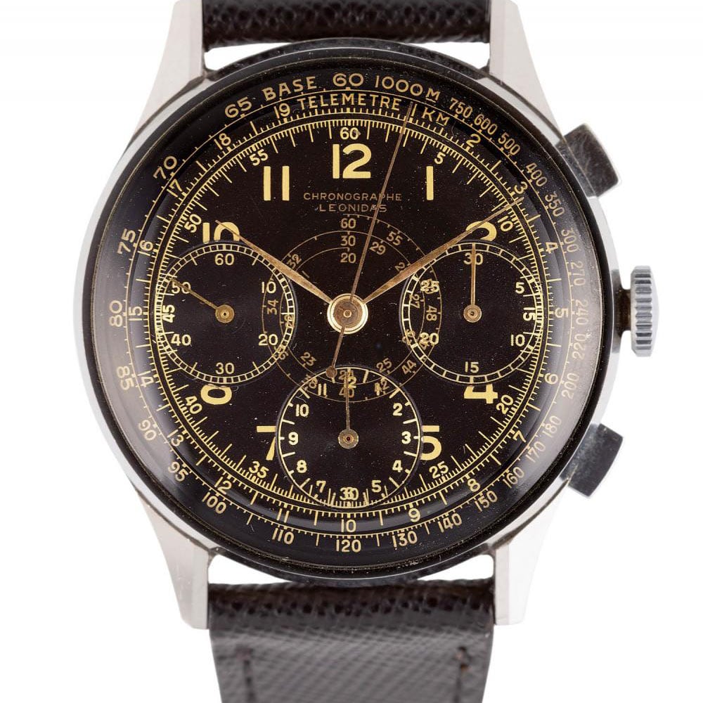 Leonidas, Jumbo Chronograph, Steel | Lot 51, Rare Watches, Fine Jewels ...