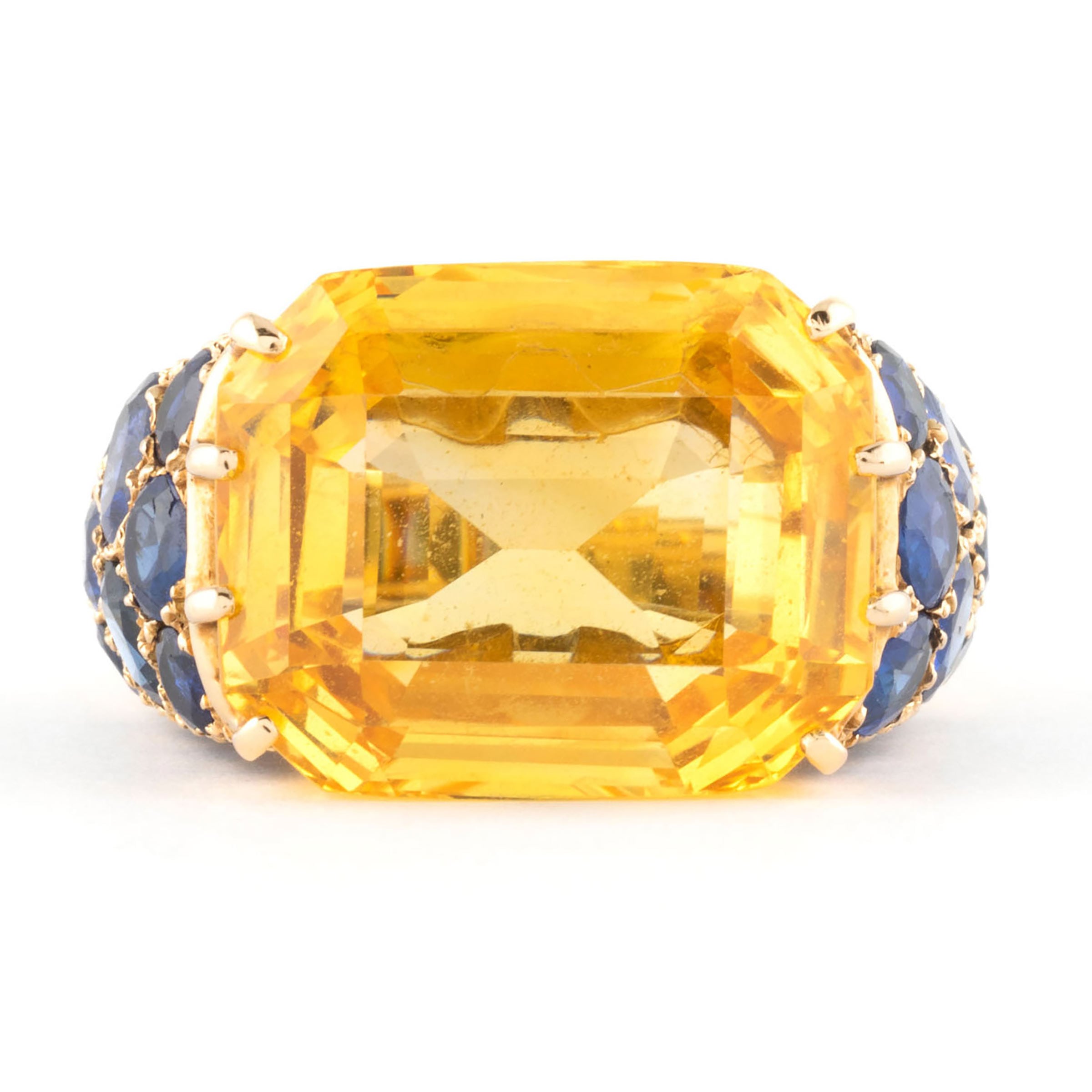 cartier yellow sapphire ring